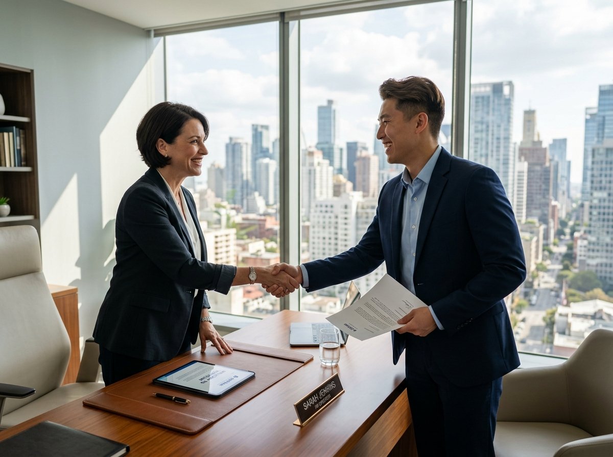 Hiring manager extending job offer